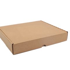 Gofrētā kartona kastes ar atlokāmu vāku 320 x 290 x 50mm, brūnas, iepakojumā 25 gab.