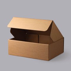 Gofrētā kartona kastes ar atlokāmu vāku 350 x 250 x 120mm, brūnas