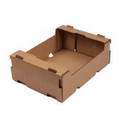 Gofrētā kartona kastes 370x275x130mm, brūnas, iepakojumā 20gab.