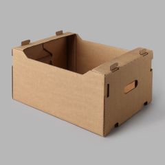 Gofrētā kartona kastes ar perforāciju 380 x 280 x 185mm, brūnas