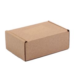 Gofrētā kartona kastes ar atlokāmu vāku 90 x 65 x 35mm, brūnas, iepakojumā 25 gab.