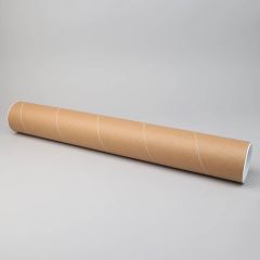 Картонный тубус БЕЗ КРЫШКИ, Д100x1.5x600мм, коричневый