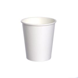 Бумажные стаканы 250мл 8oz белые ø80мм