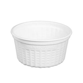 Trauki karst.ēdieniem apaļi PP 350ml Ø115/60mm,25gb.,balti 